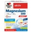Abbildung der Produktverpackung Doppelherz aktiv Magnesium 500 + B12 + D3 DIRECT DEPOT Frontansicht